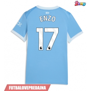 Lacne Ženy Futbalové dres Manchester City Enzo Fernandez #17 2026-27 Krátky Rukáv - Domáci